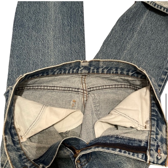 Women’s Vintage 1970s Levi’s White Label High Waist Straight Jeans sz 26 - Picture 5 of 9